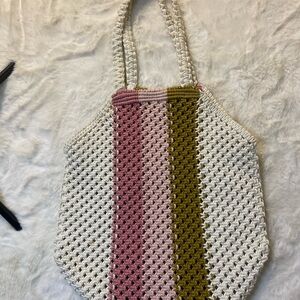 Multicolor Crochet Tote Bag